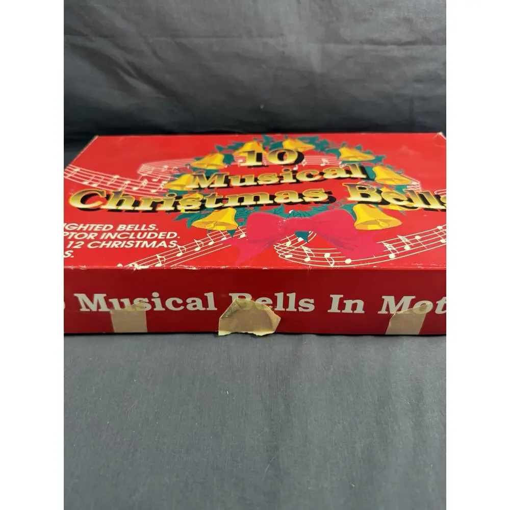 Vintage 1990 Musical Christmas Bells String Set / 10 Bells Tested